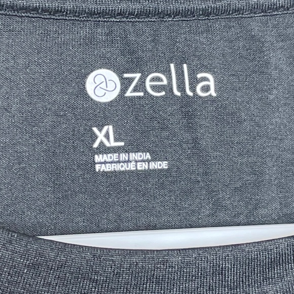 Two Zella Low Compression Gym & Training Short Sleeve Shirts Gray & Blue X-Large - Picture 8 of 8